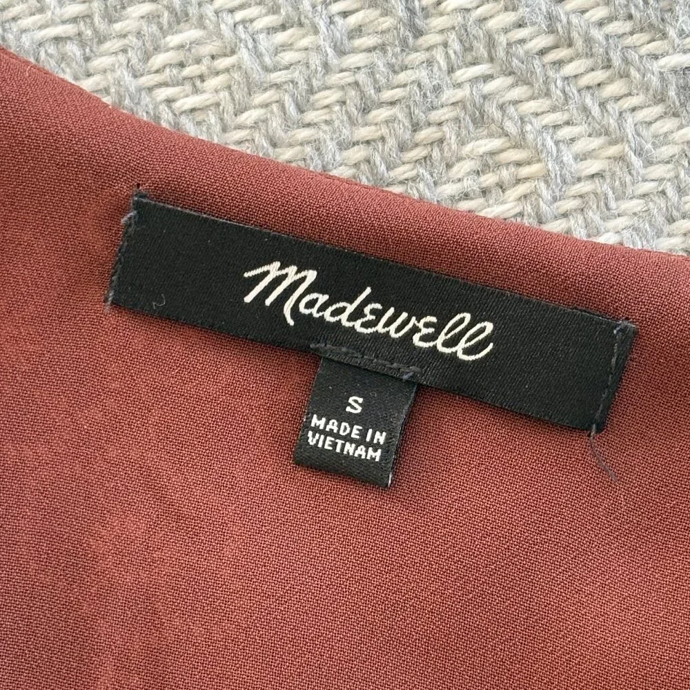 Madewell Preston Puff Sleeve Bouse in Letterpress Floral, S